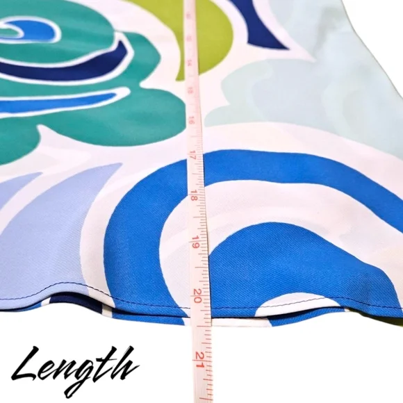 NWT Wm Natori Spaghetti Strap Tank Top SzM Whimsi Colorful Spring Vacation Silky - Picture 10 of 10